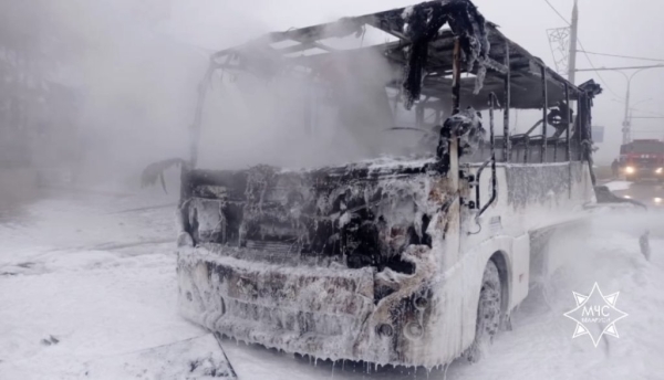 В Минске горел автобус В Минске горел автобус