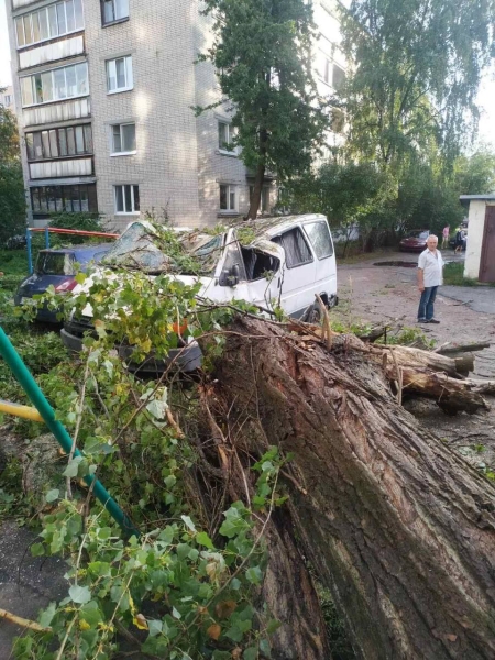 Настоящая стихия прошлась ночью по Бресту Настоящая стихия прошлась ночью по Бресту