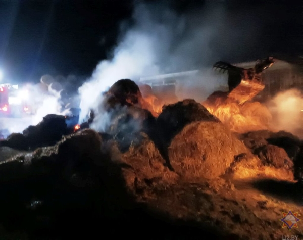 В Пружанском районе горела солома В Пружанском районе горела солома