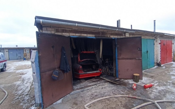 Подробности пожара в гараже, где погиб мужчина в Барановичах Подробности пожара в гараже, где погиб мужчина в Барановичах